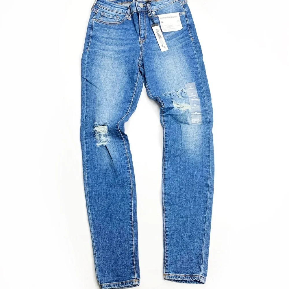 William Rast Vintage Mid Rise Skinny Jeans NWT Sz 28 - Picture 4 of 13